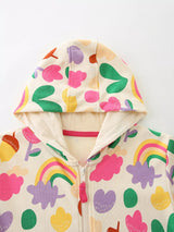 Children's Contrast Zip-Up Hoodie - Multicolor / 3Y - Image 4