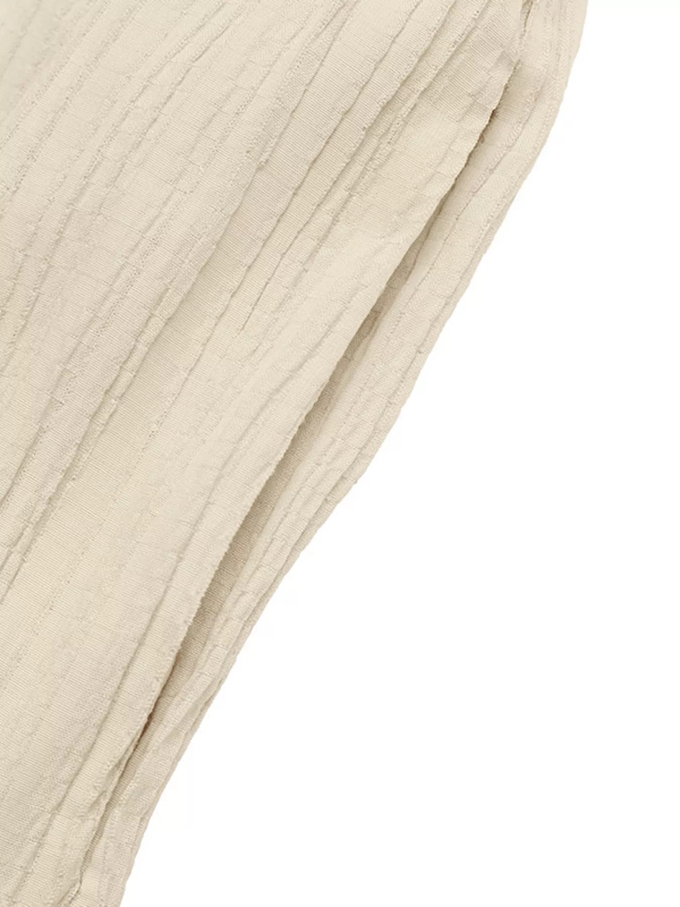 V-Neck Drawstring Waist Wide Leg Jumpsuit-Nordavory