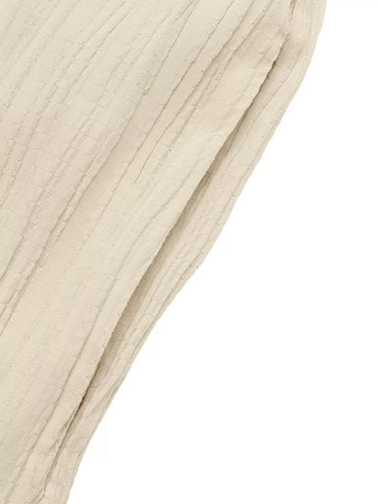 V-Neck Drawstring Waist Wide Leg Jumpsuit-Nordavory