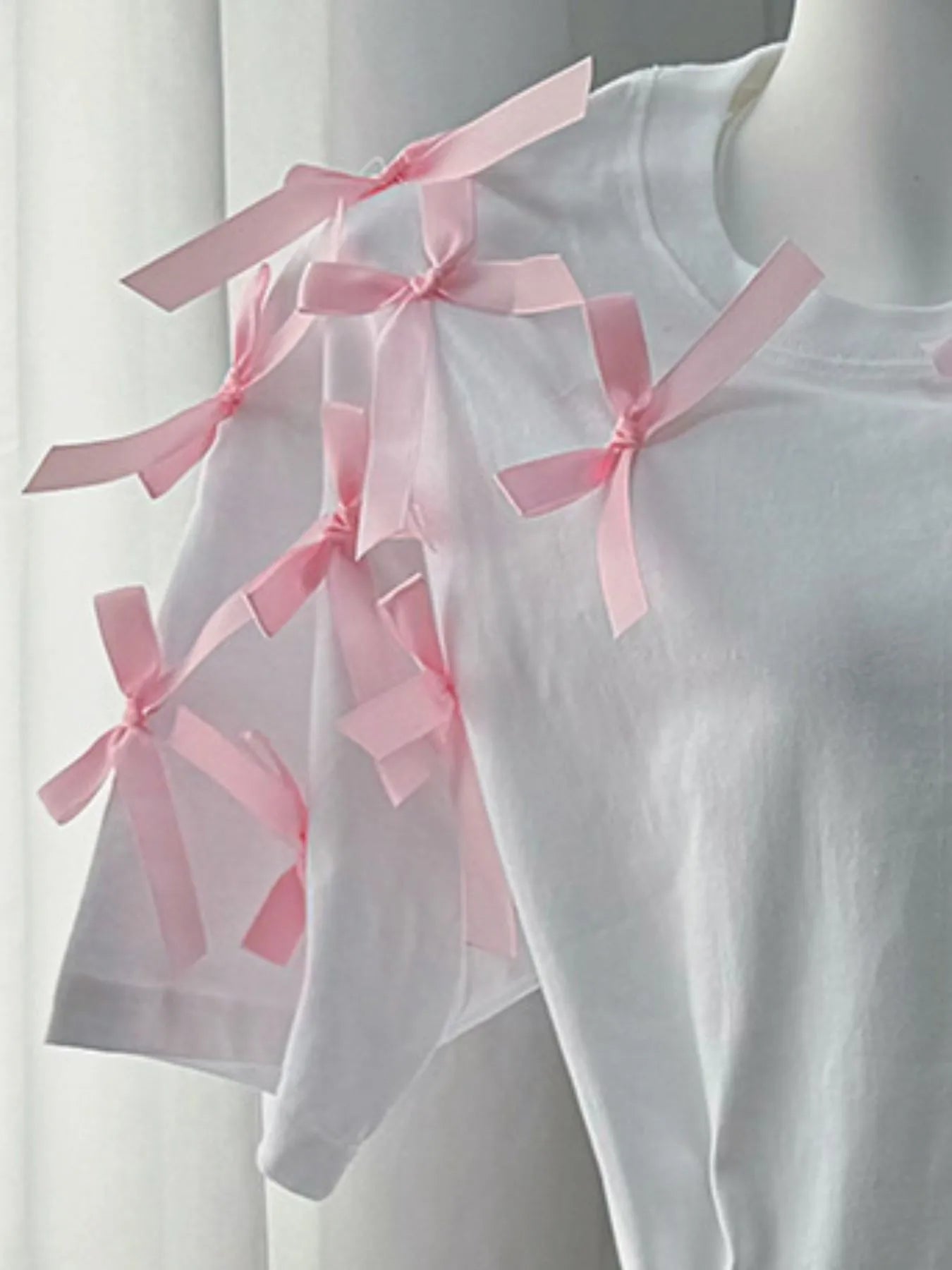 Bow Short Sleeve T-Shirt-Nordavory