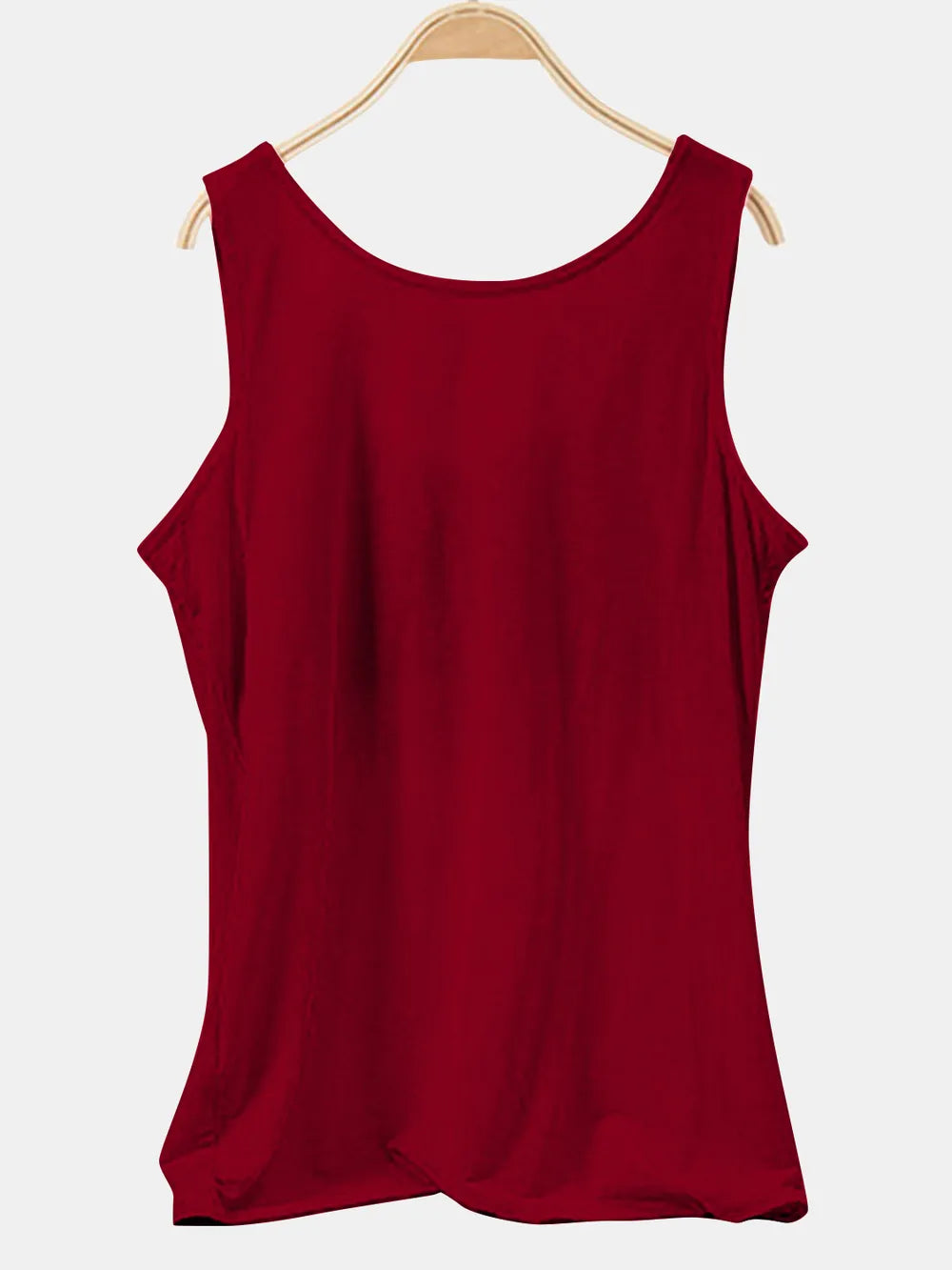 Scoop Neck Wide Strap Tank-Nordavory