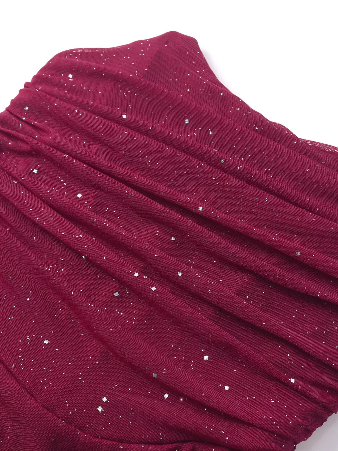 Glitter Tube Mermaid Maxi Dress-Nordavory