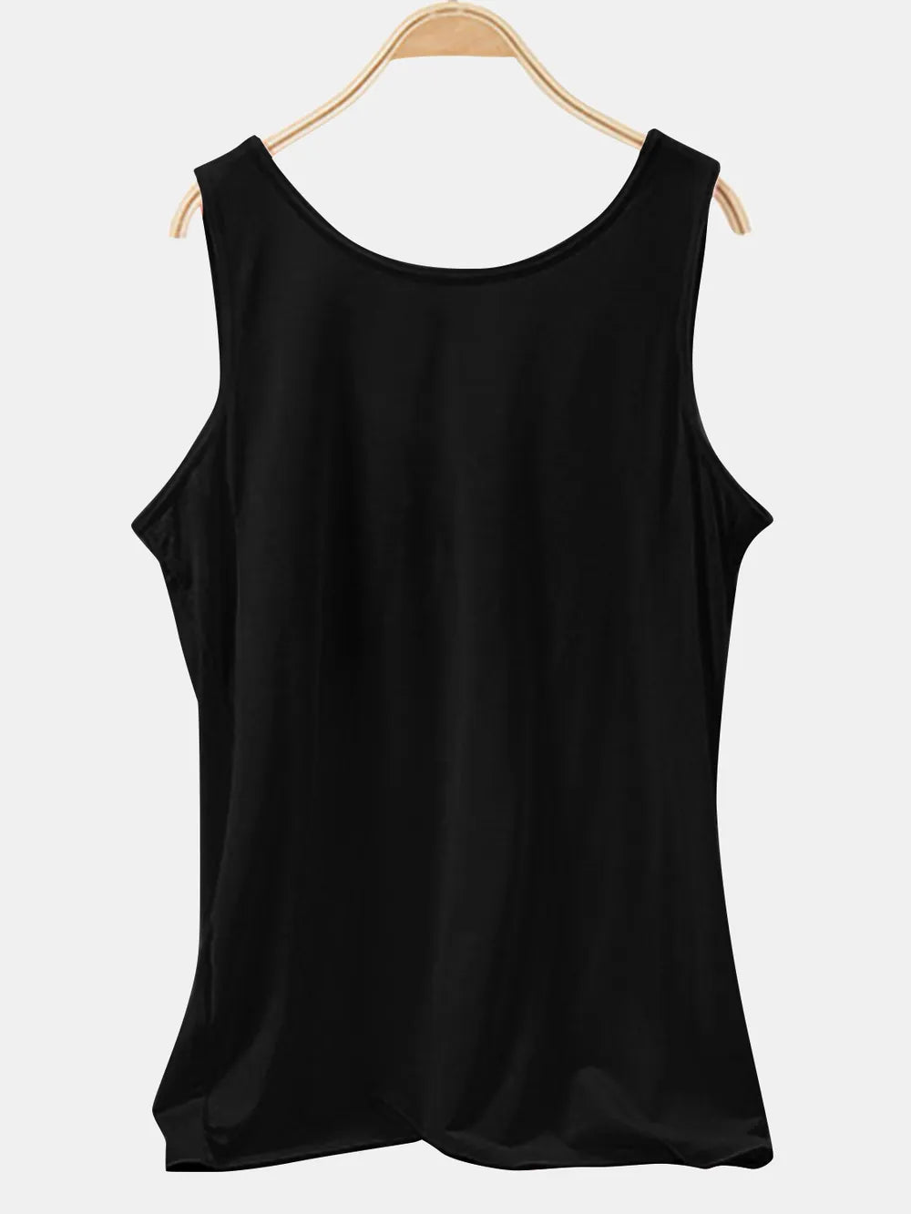 Scoop Neck Wide Strap Tank-Nordavory