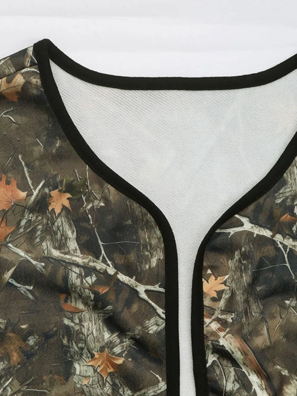 Perfee Printed Open Front Long Sleeve Jacket-Nordavory