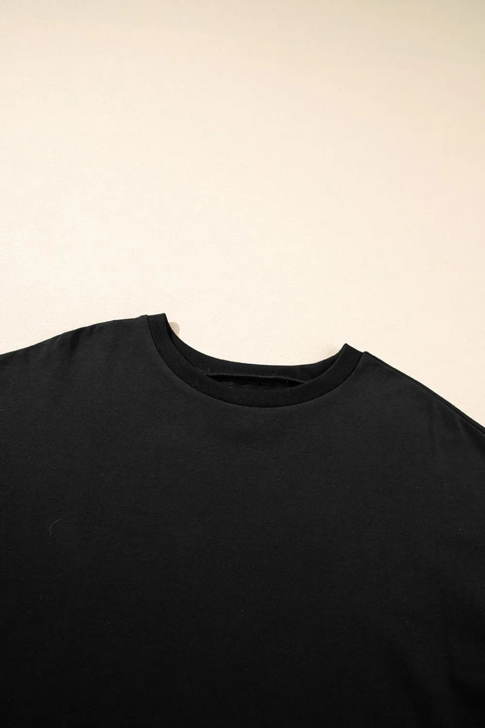 Loose Half Sleeve Hi Low Hem T Shirt-Nordavory