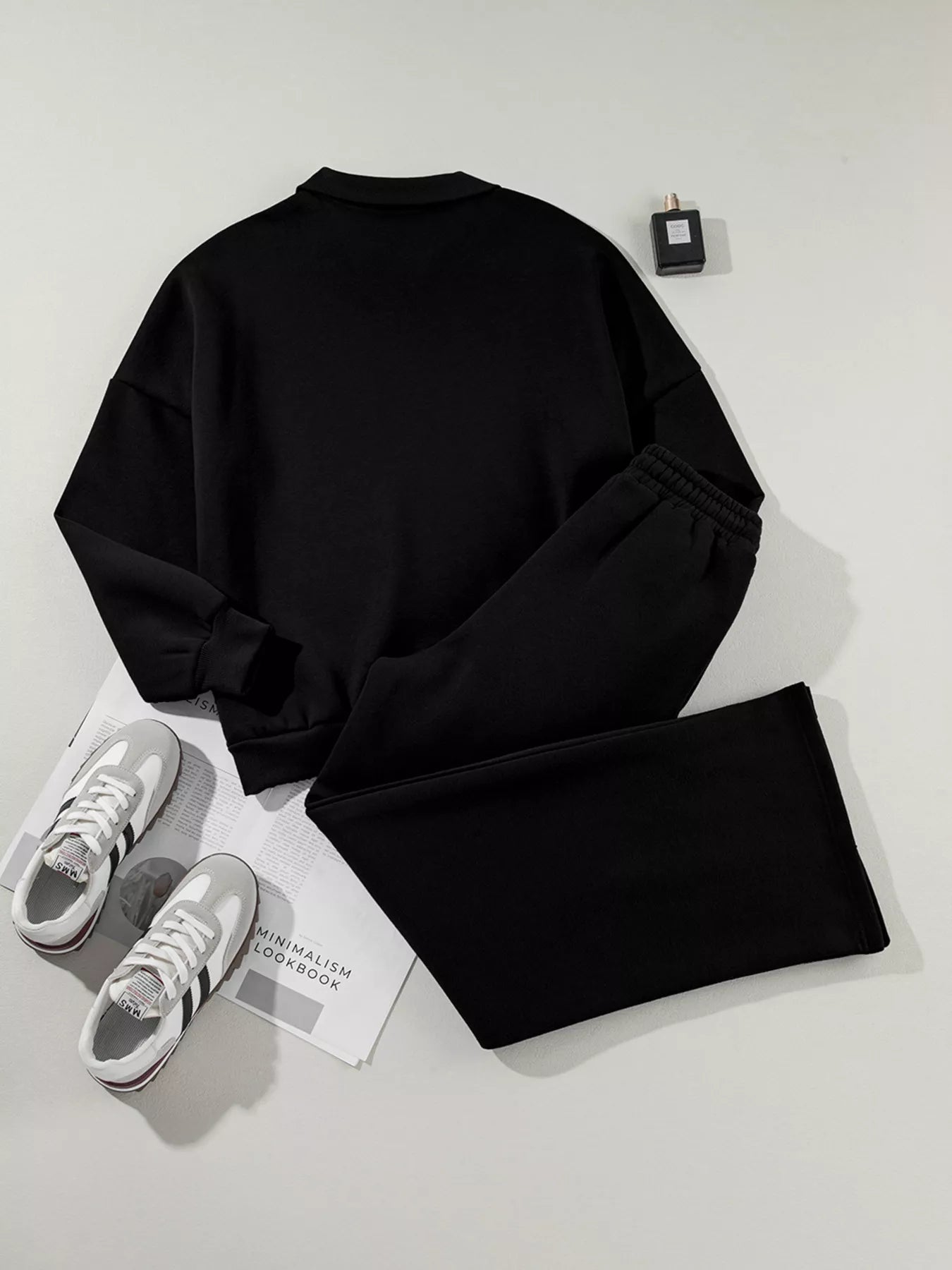Relaxed Zip-Up Jacket & Drawstring Pants Set – image 19