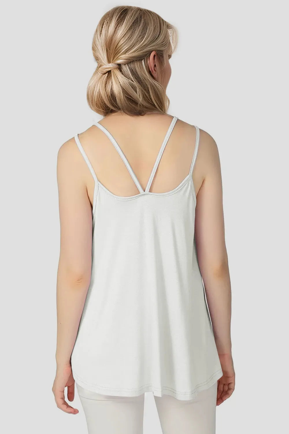 Basic Bae Bamboo Scoop Neck Double Spaghetti Straps Cami-Nordavory