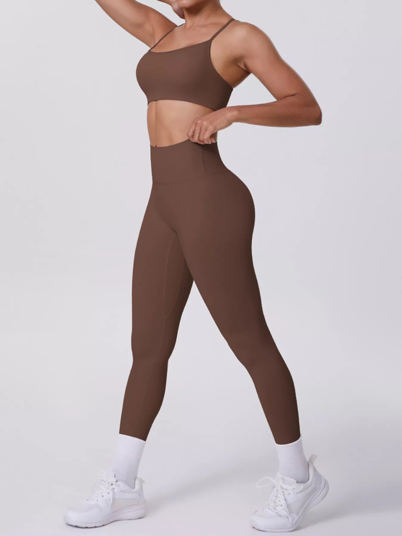 Criss-Cross Back Cami and Leggings Active Set – image 12