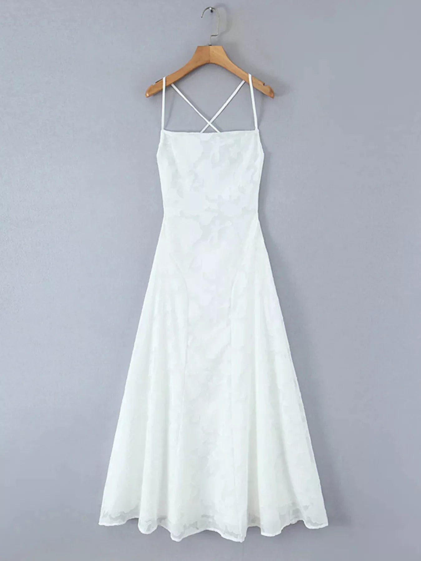Lace Spaghetti Strap Maxi Dress-Nordavory