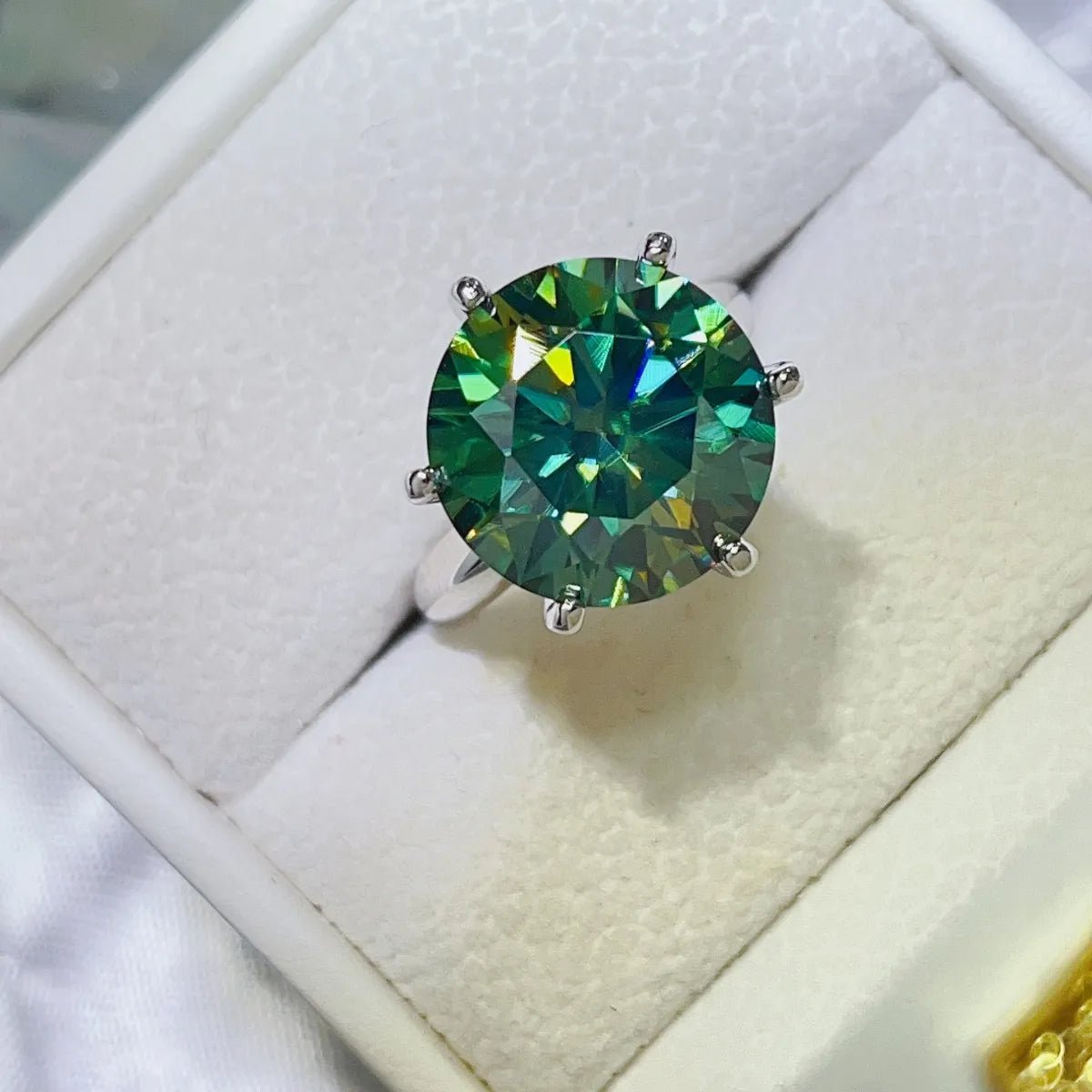 10 Carat Moissanite 925 Sterling Silver Ring-Nordavory