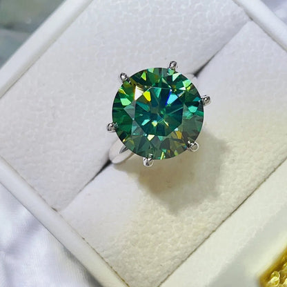 10 Carat Moissanite 925 Sterling Silver Ring-Nordavory