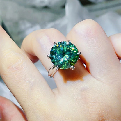 10 Carat Moissanite 925 Sterling Silver Ring-Nordavory