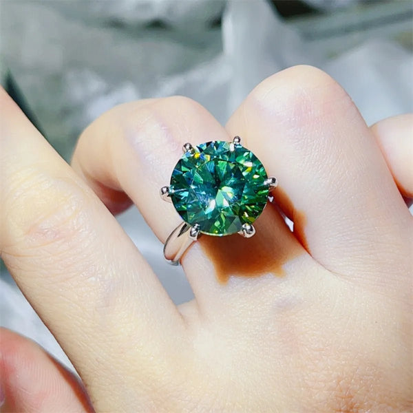 10 Carat Moissanite 925 Sterling Silver Ring-Nordavory