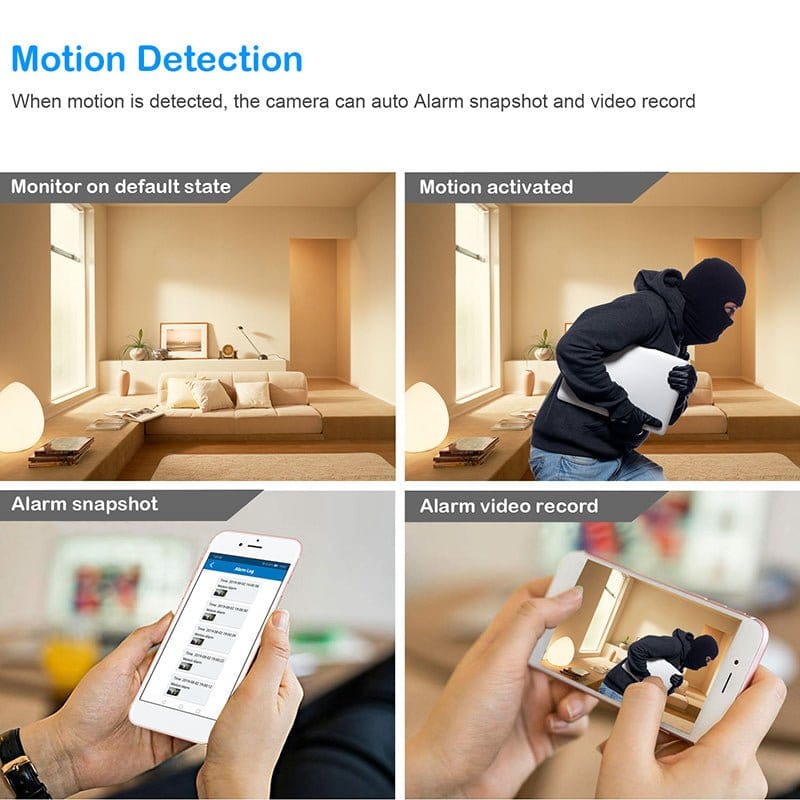 1080P HD Wifi USB Camera with Night Vision Motion Detection Tech Accessories nordavory