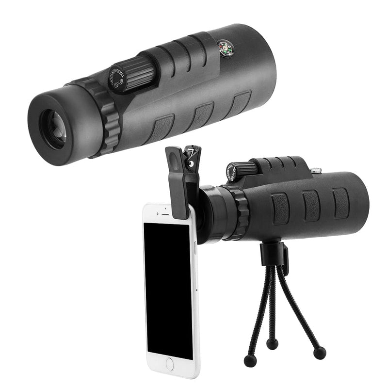 10X HD Optical Monocular Telescope with Phone Clip Sports & Outdoors nordavory