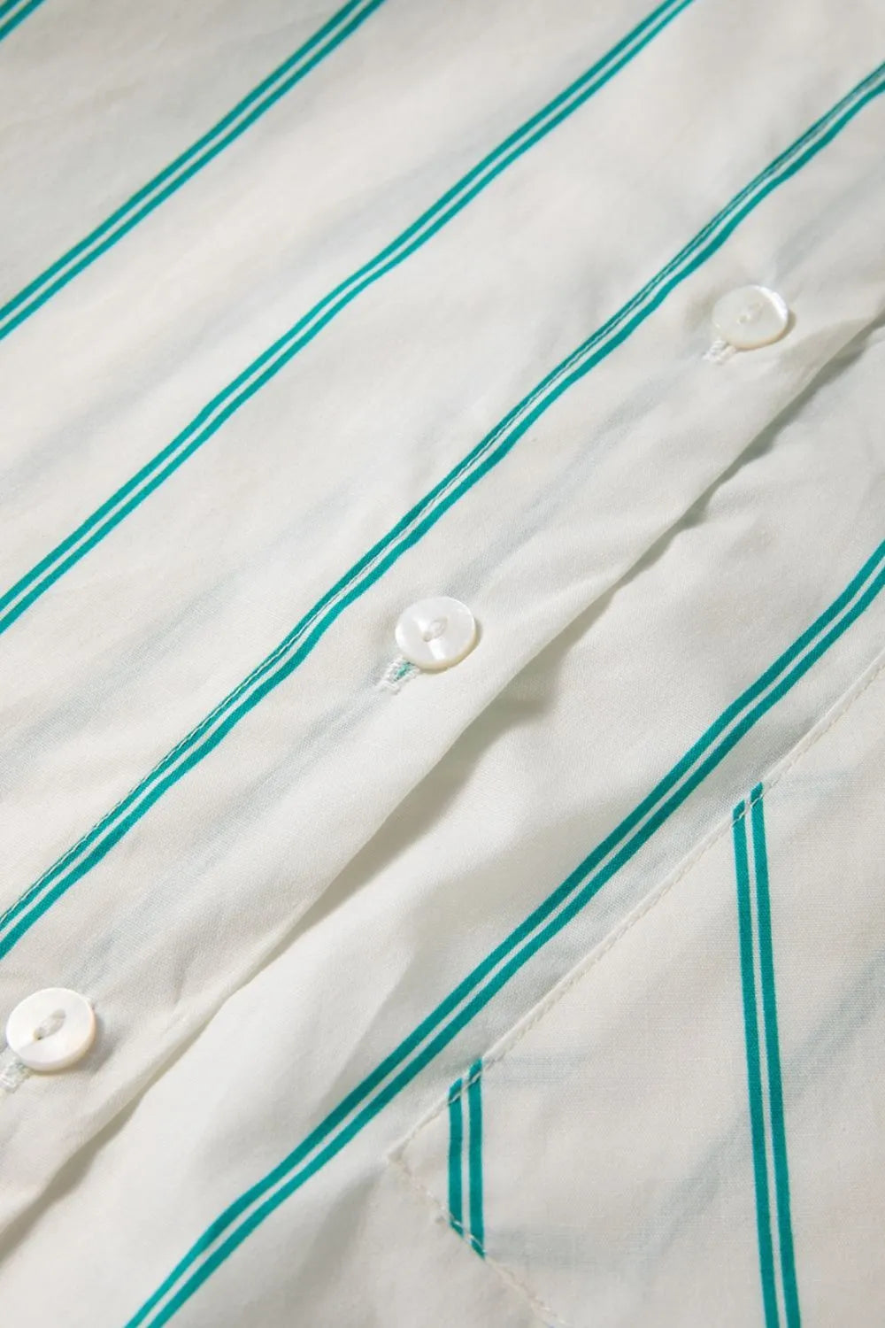 St Patricks Striped Wide Short Sleeve Shift Mini Shirt Dress-Nordavory