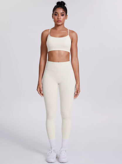 Criss-Cross Back Cami and Leggings Active Set – image 19