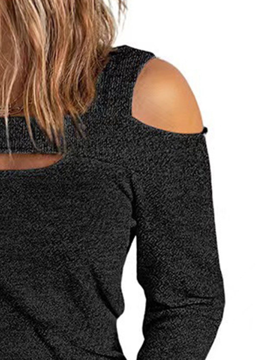 Full Size Cutout Cold Shoulder Blouse-Nordavory