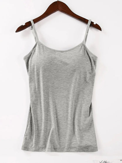 Scoop Neck Adjustable Strap Cami-Nordavory