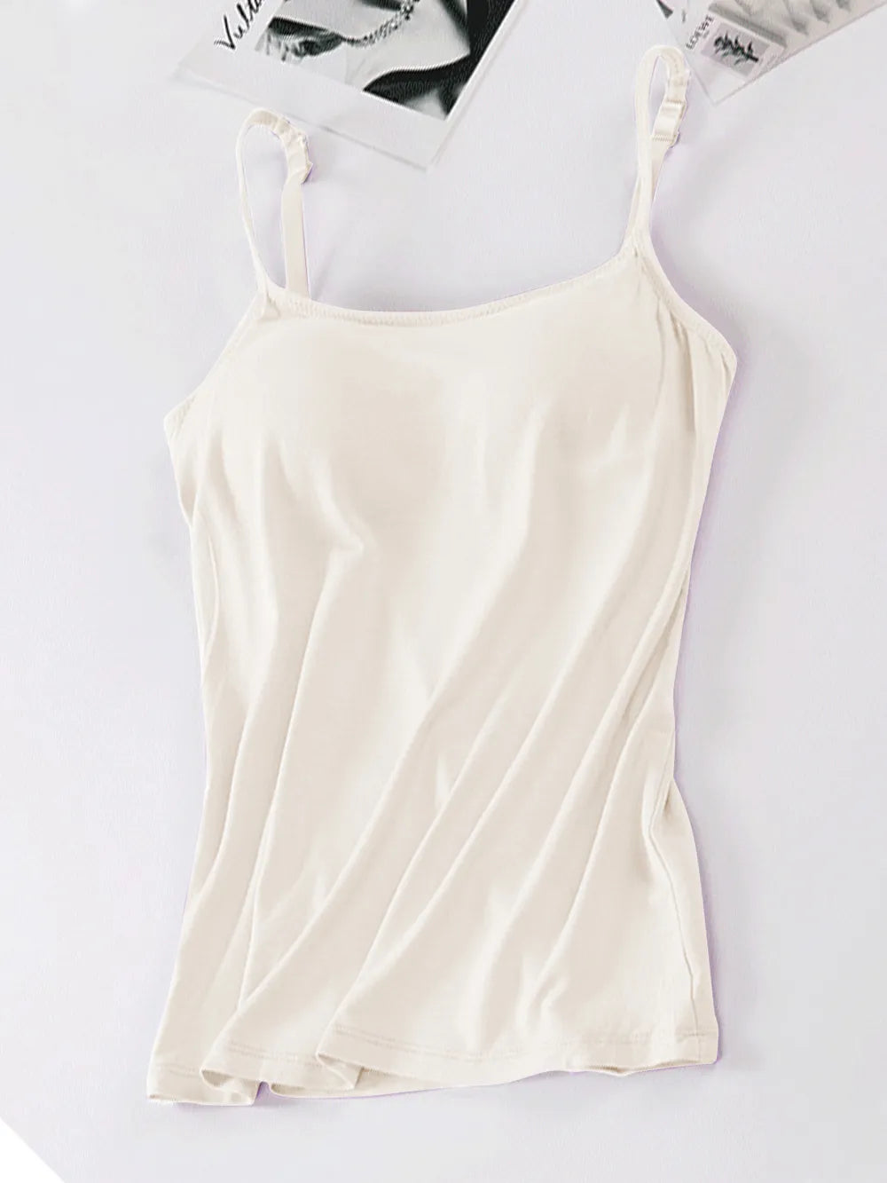 Scoop Neck Adjustable Strap Cami-Nordavory