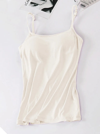 Scoop Neck Adjustable Strap Cami-Nordavory