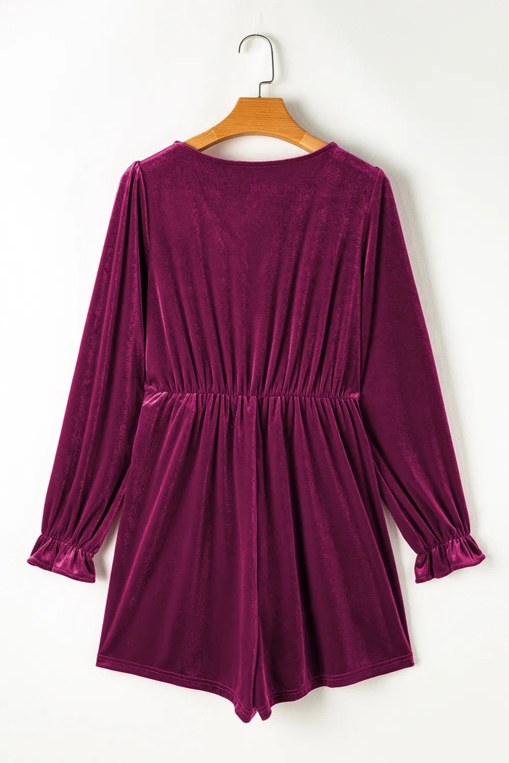 Surplice Flounce Sleeve Romper-Nordavory