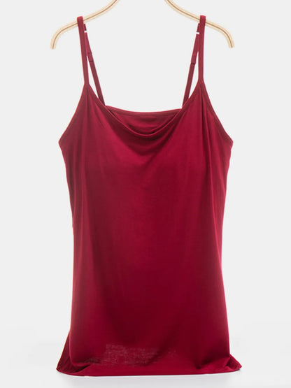 Scoop Neck Adjustable Strap Cami-Nordavory