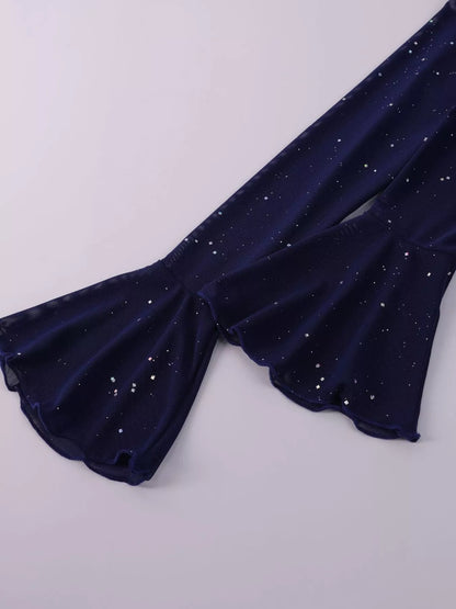 Glitter Off-Shoulder Maxi Dress-Nordavory