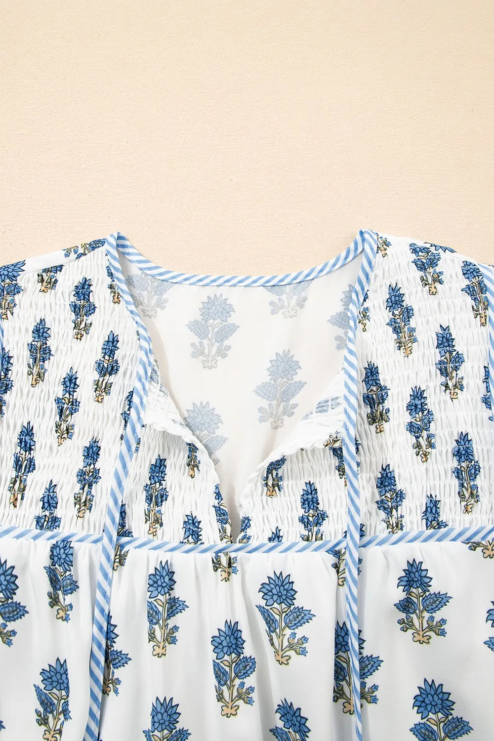 Floral Puff Sleeve Mini Dress with Pockets-Nordavory