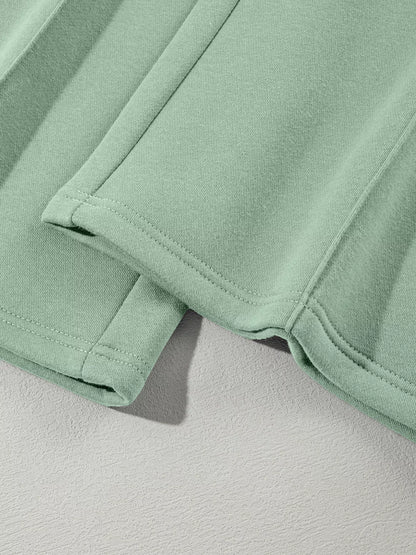 Relaxed Zip-Up Jacket & Drawstring Pants Set – image 43
