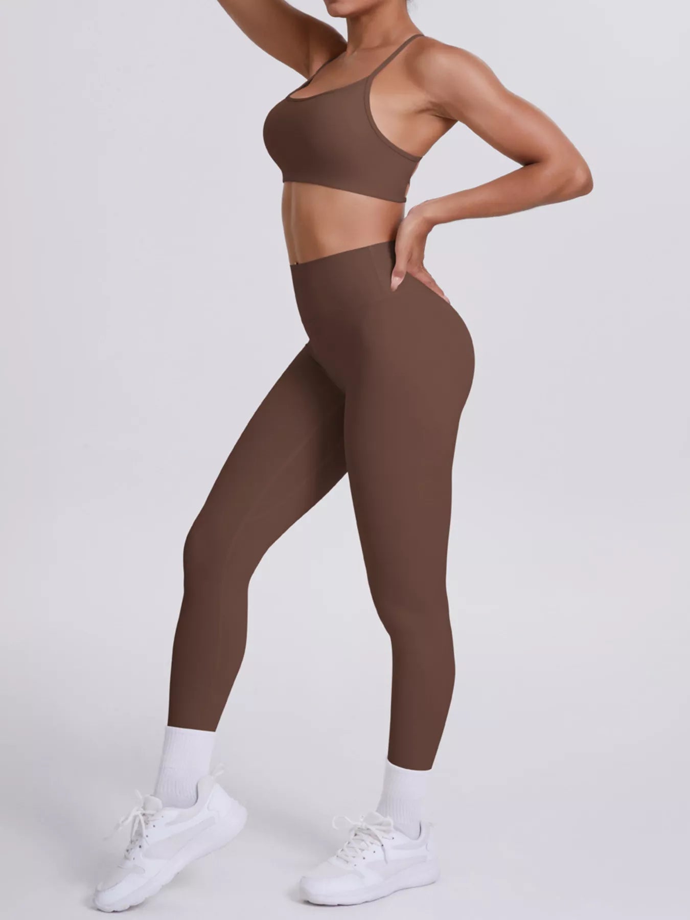 Criss-Cross Back Cami and Leggings Active Set – image 15