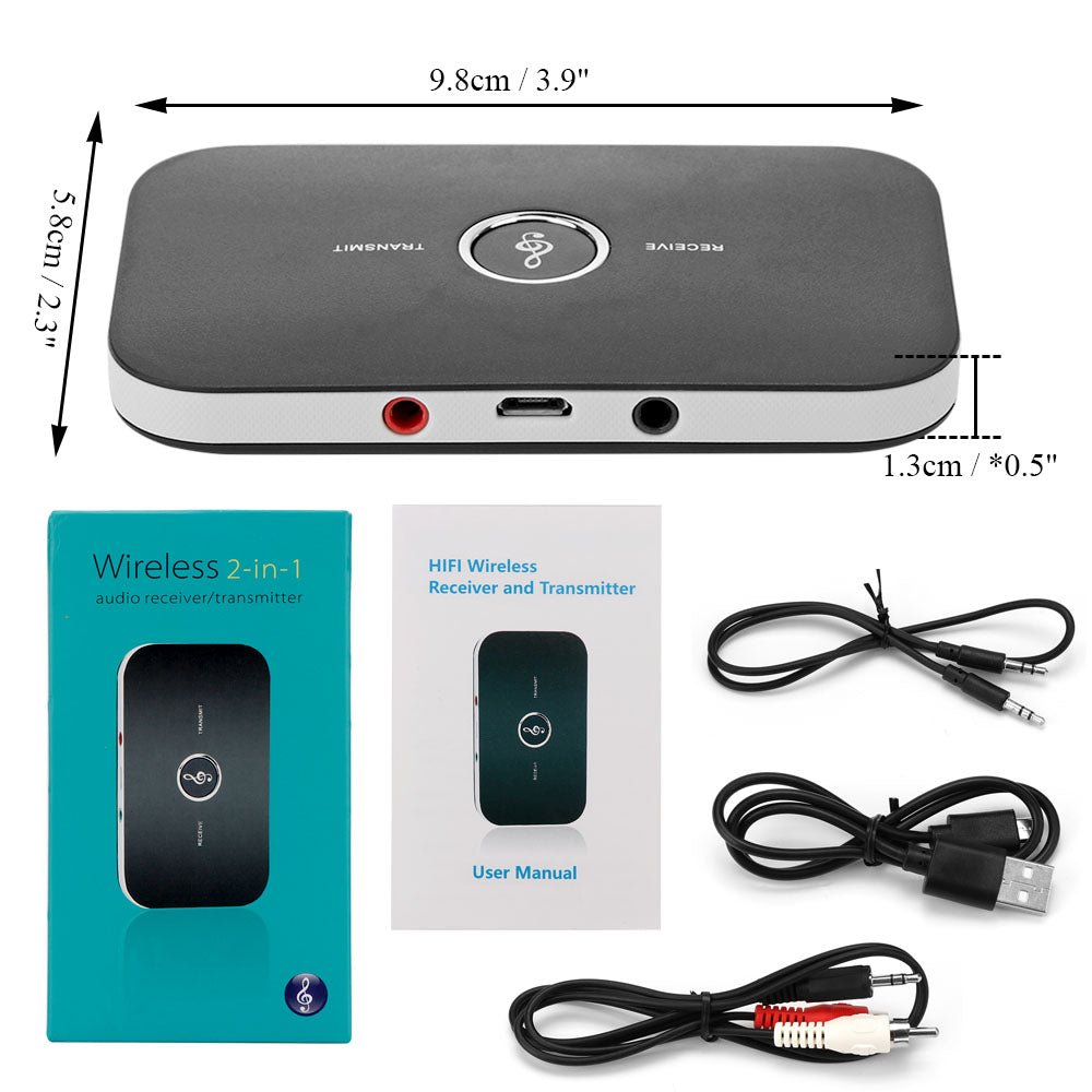 2 in 1 Bluetooth 4.1 Audio Transmitter & Receiver - Nordavory