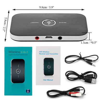 2 in 1 Bluetooth 4.1 Audio Transmitter & Receiver - Nordavory