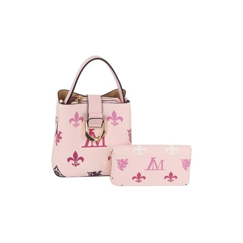 2 in 1 cute monogram bucket bag with matching purse - Nordavory