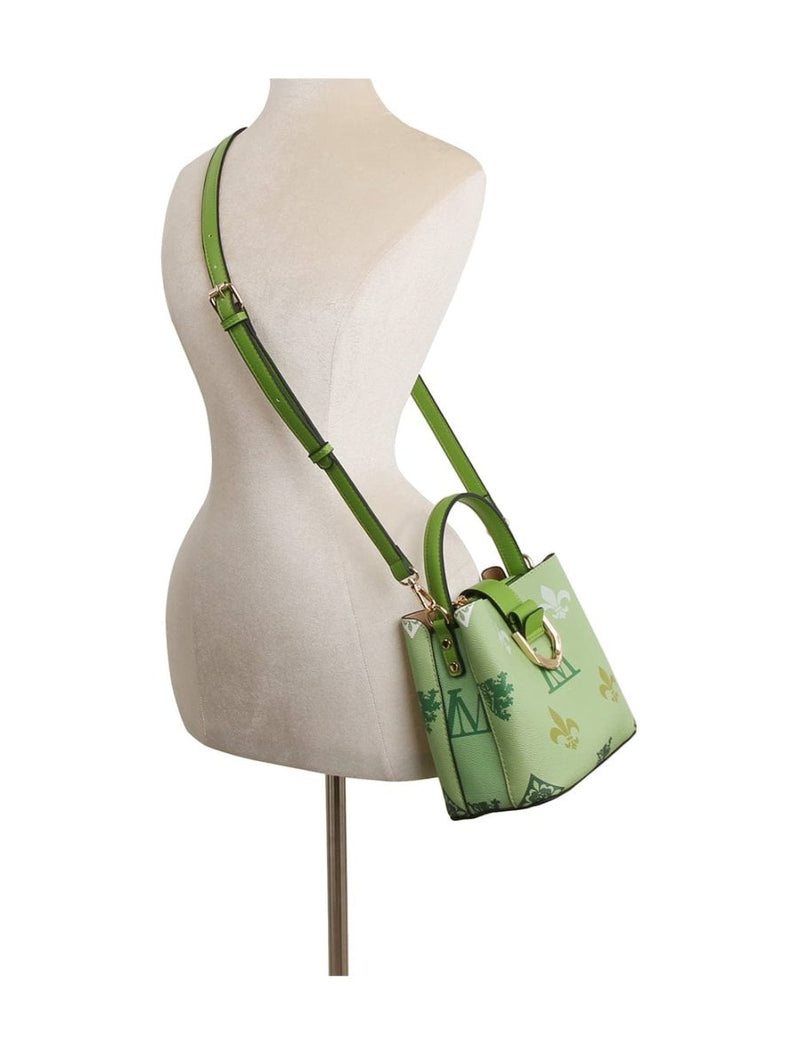 2 in 1 cute monogram bucket bag with matching purse - Nordavory