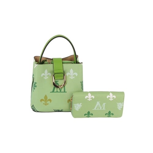 2 in 1 cute monogram bucket bag with matching purse - Nordavory