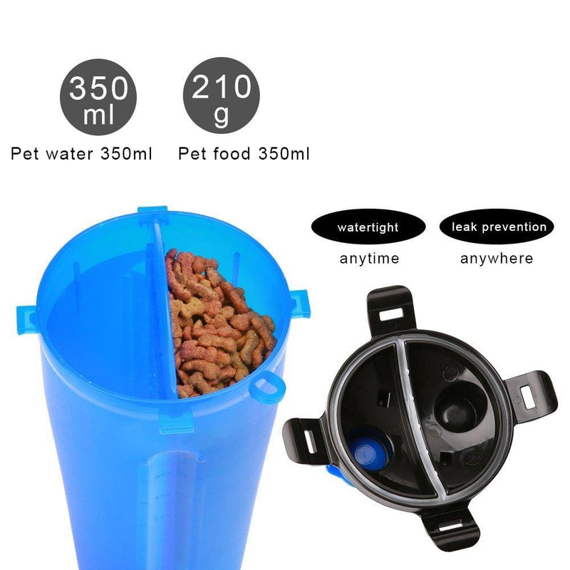 2 in 1 Dog Drinking Water Bottle with Bowls - Nordavory