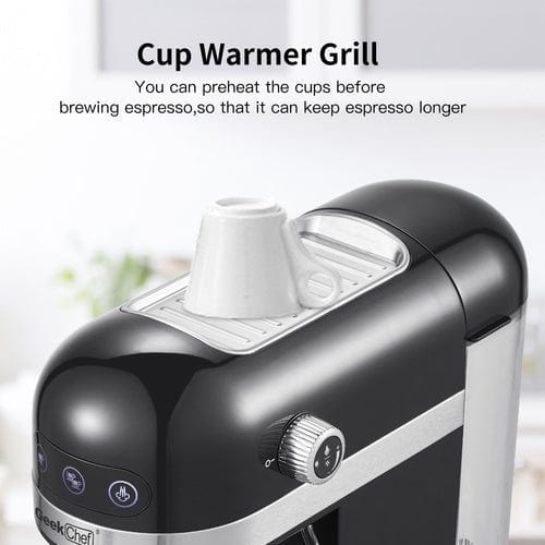 20 Bar Espresso Machine 1350W High Performance With Safety Valve Kitchen nordavory