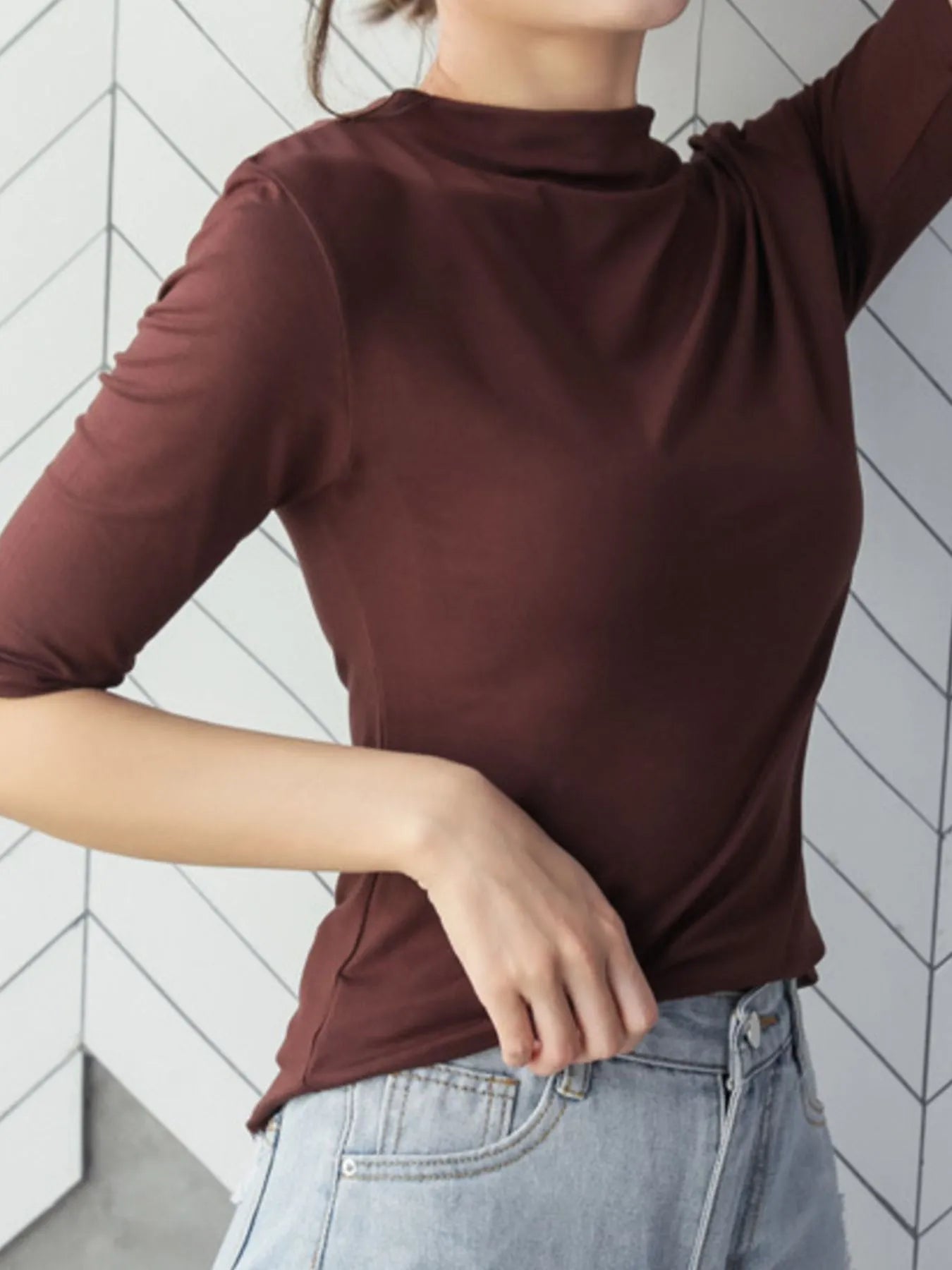 Solid Color Short Sleeve T-Shirt-Nordavory