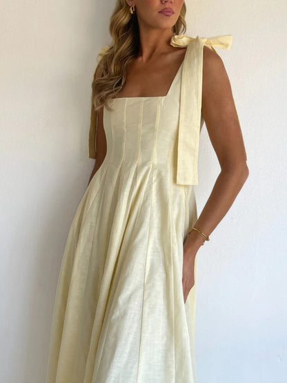Gradient Tie Shoulder Maxi Dress-Nordavory