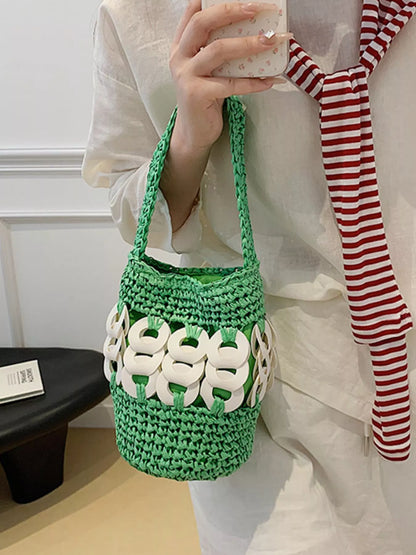 Woven Bucket Handbag – image 10