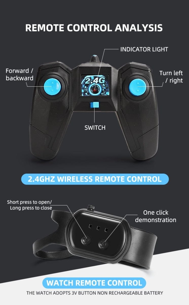 2.4GHz Dual Control Waterproof 4WD All Terrain RC Stunt Car - Nordavory