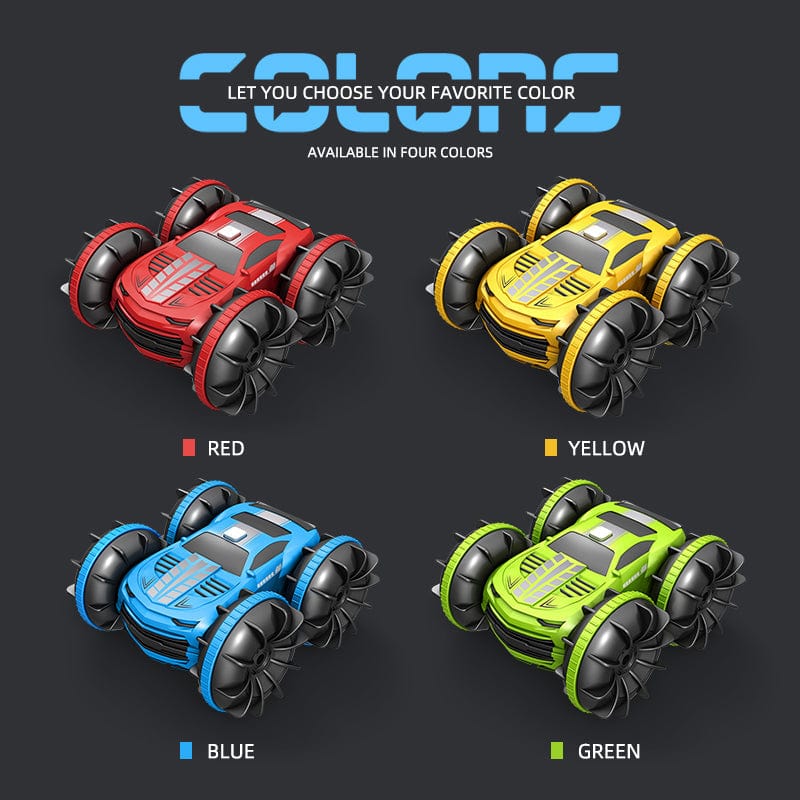 2.4GHz Dual Control Waterproof 4WD All Terrain RC Stunt Car - Nordavory