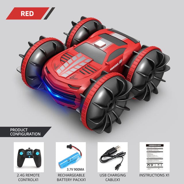2.4GHz Dual Control Waterproof 4WD All Terrain RC Stunt Car - Nordavory