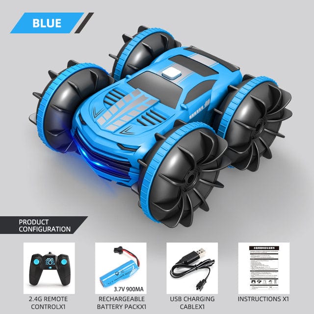 2.4GHz Dual Control Waterproof 4WD All Terrain RC Stunt Car - Nordavory