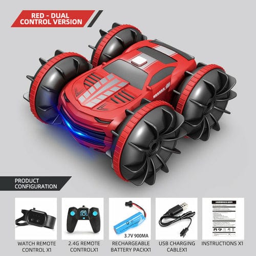 2.4GHz Dual Control Waterproof 4WD All Terrain RC Stunt Car - Nordavory