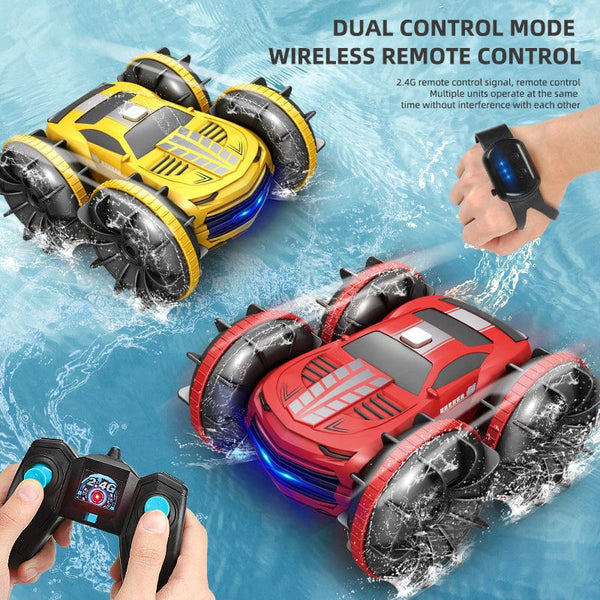 2.4GHz Dual Control Waterproof 4WD All Terrain RC Stunt Car - Nordavory