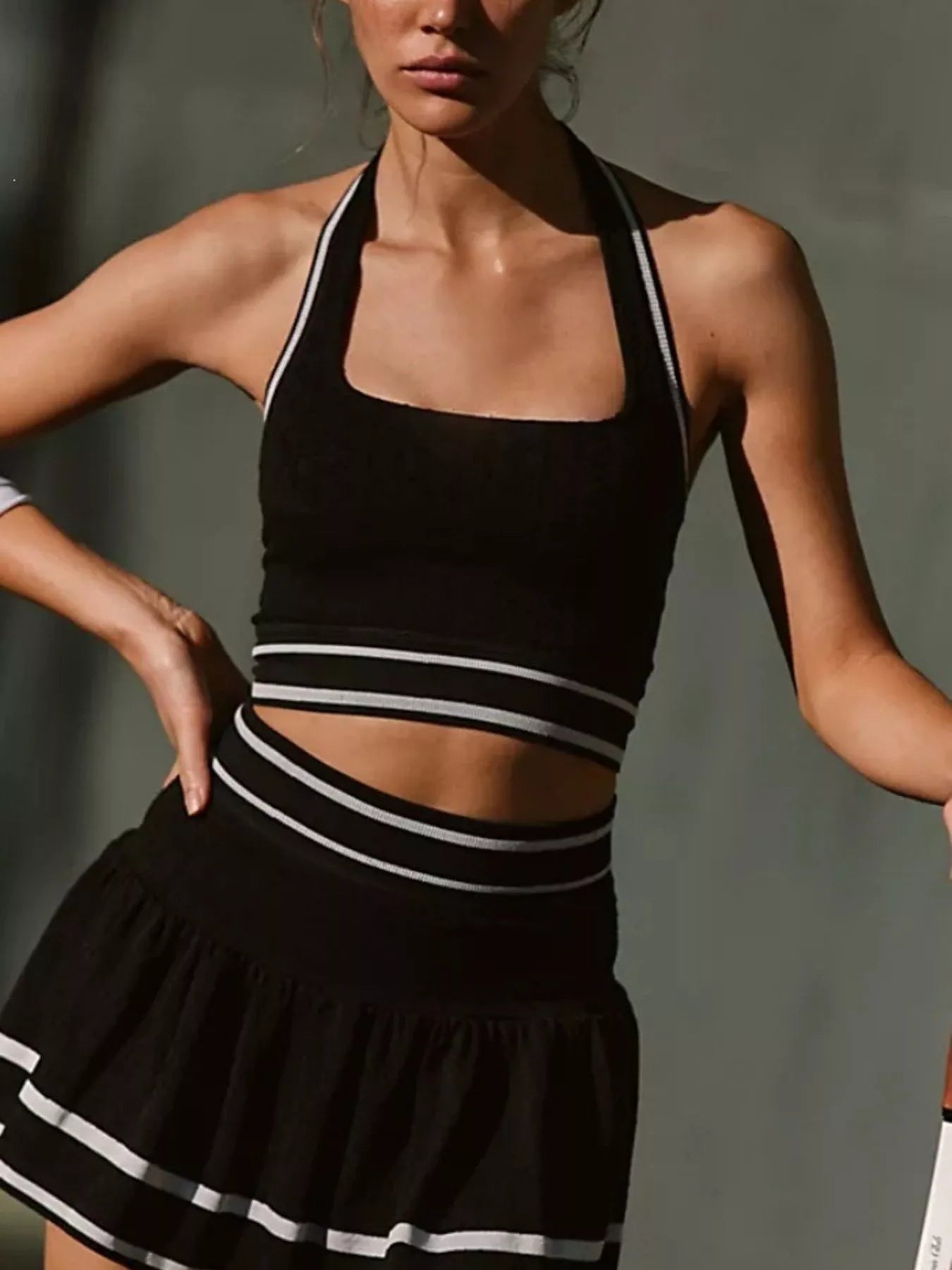 Halter Neck Tank and Skirt Tennis Active Set – image 7