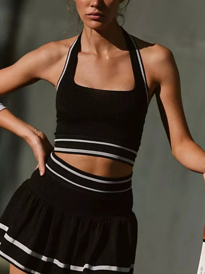 Halter Neck Tank and Skirt Tennis Active Set – image 7