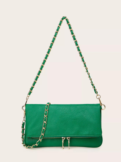 PU Leather Chain Strap Shoulder Bag-Nordavory